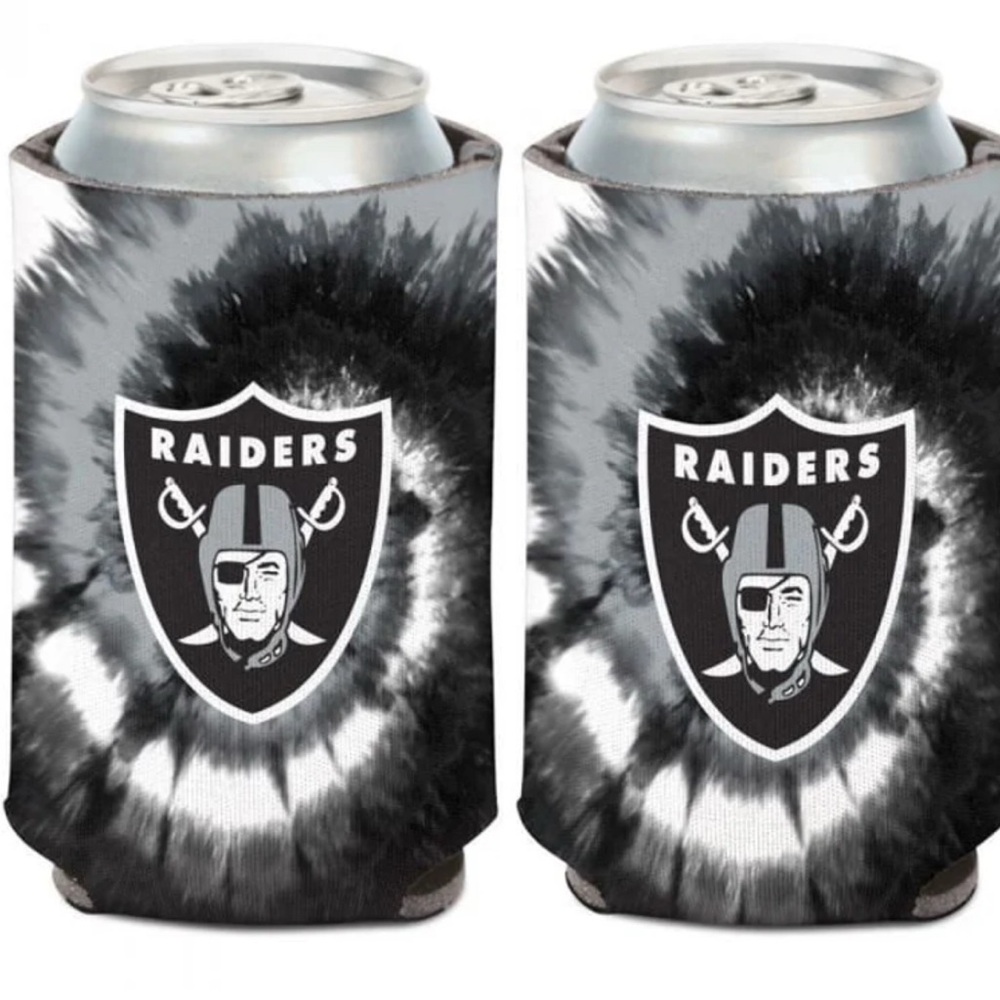 Wincraft Black and Gray Raiders Can Cooler Set of 2